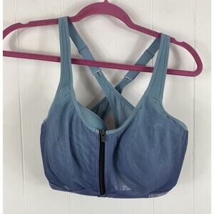 Victoria's Secret Blue Racerback Sports Bra with Zipper